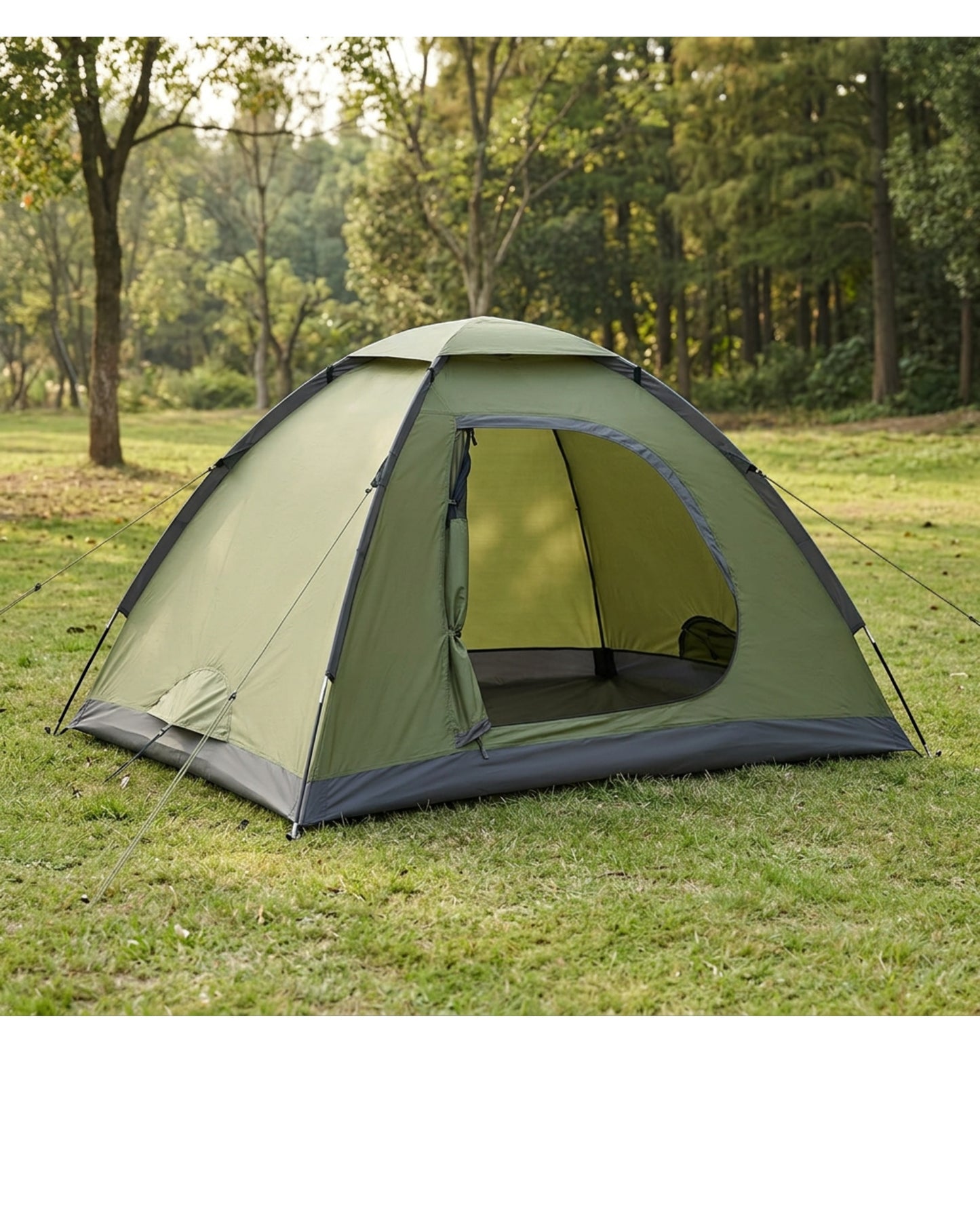 Wareo 2-Person Dome Camping Tent 210 x 150 cm Olive and Graphite - Lifestyle view